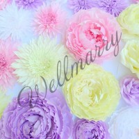 Бумажный цветок для оформления "Пион" купить